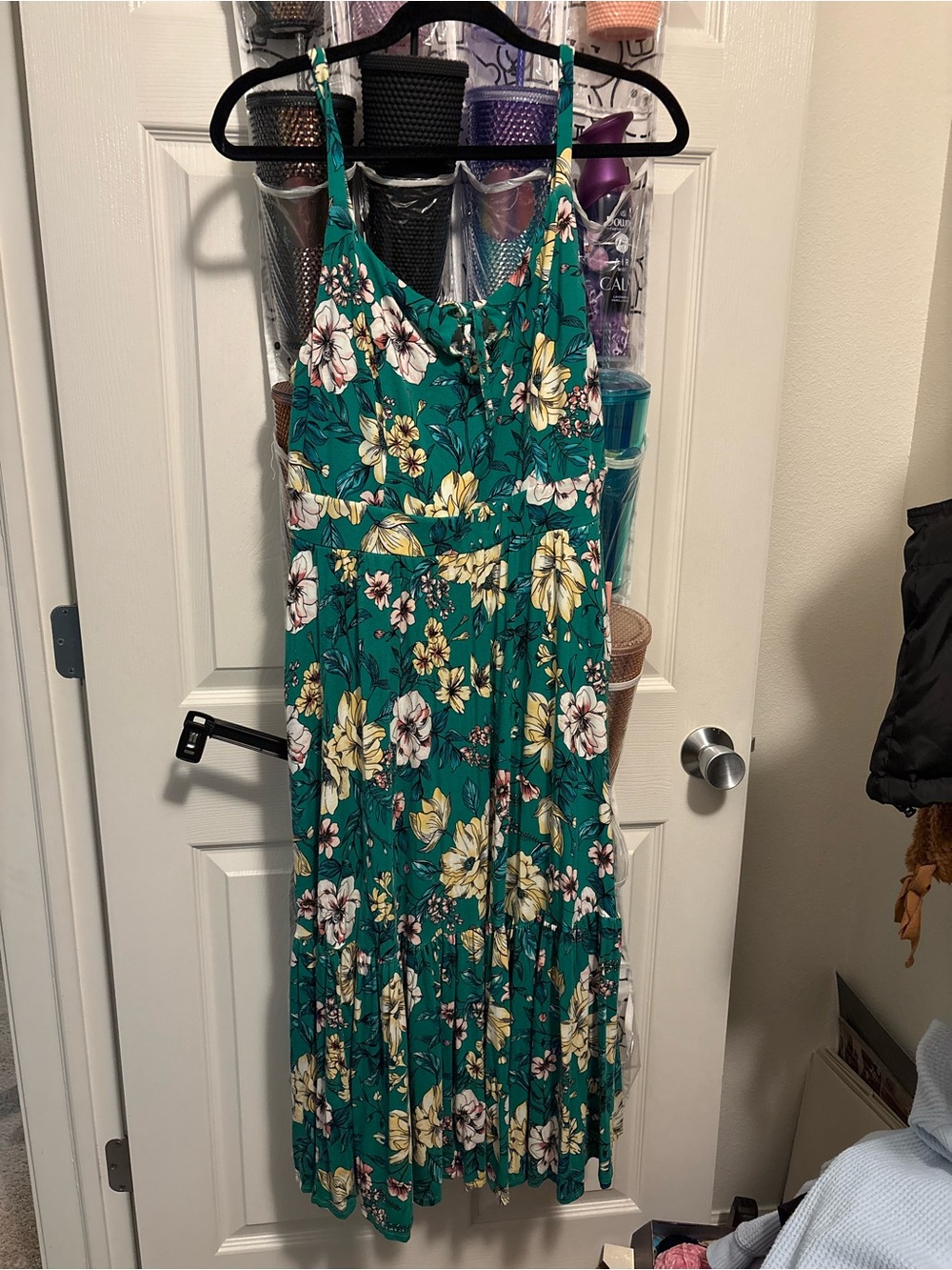 torrid Teal Floral Sleeveless Maxi Dress